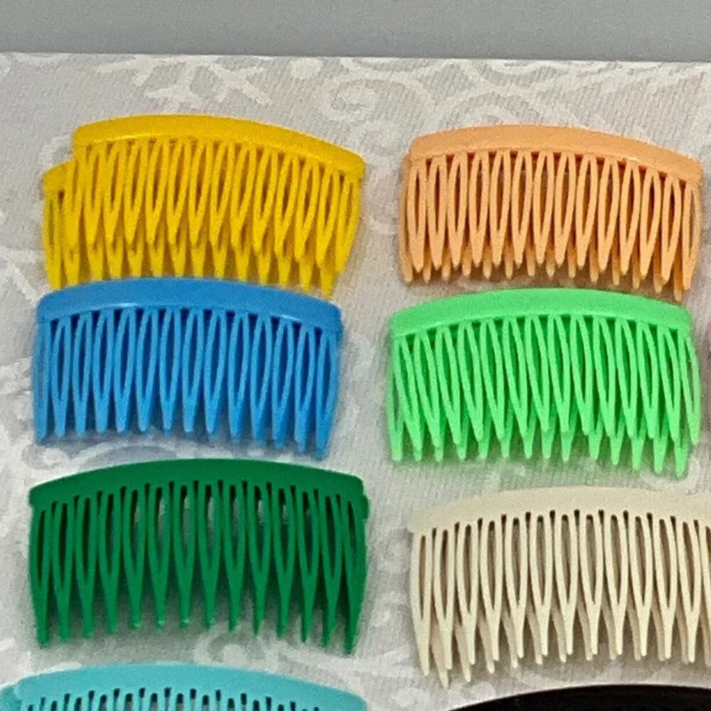 Set Of 30 Colorful Plastic Hair Combs For Women‎ & Girls